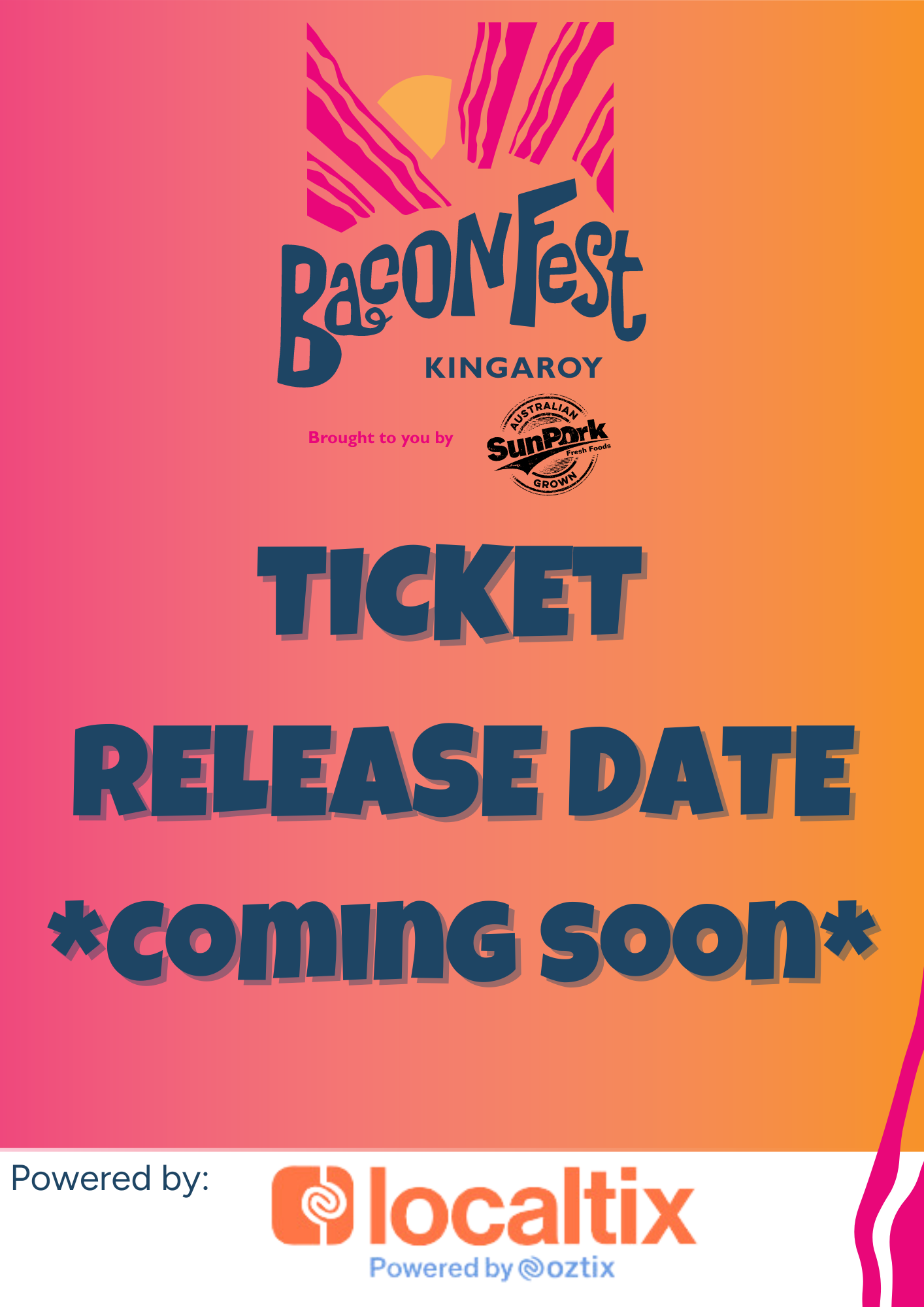 Kingaroy BaconFest A food festival celebrating Australian bacon, pork